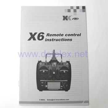 XK-K124 EC145 helicopter parts instruction sheet for XK-K124 transmitter X6